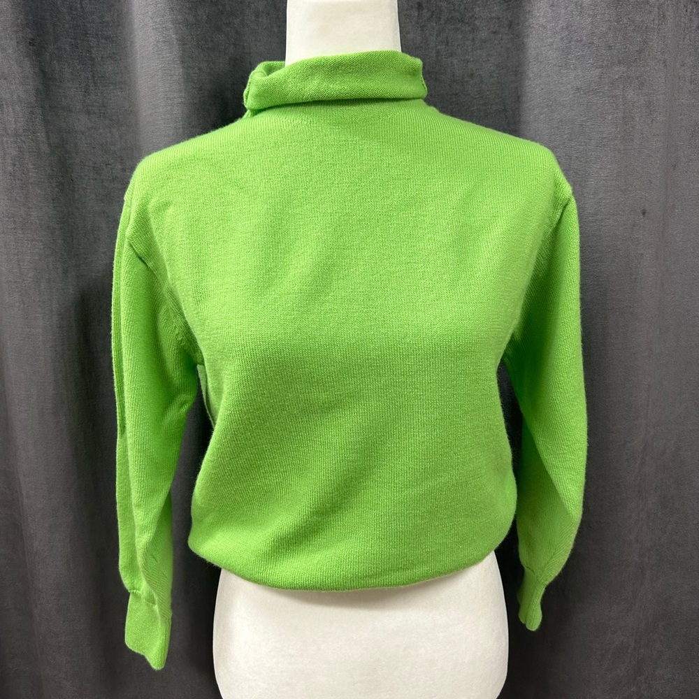 Wilfred From Aritzia Turtlneck Green Wool Sweater Top Size Extra Small